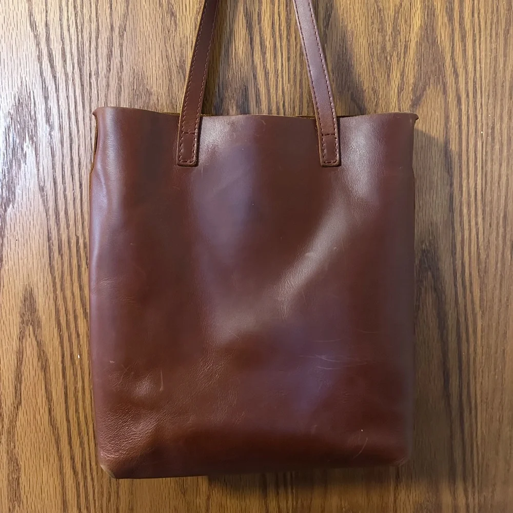 Portland Leather Brown Leather Tote Bag